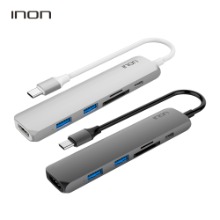 아이논 INON USB 3.0 C타입 6in1 멀티허브 IN-UH610C